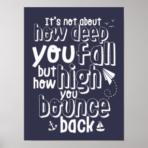 Inspirational Life Quote Poster att gå vidare