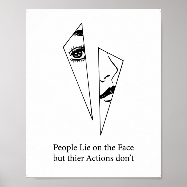 Inspirational Life Reality-citat, utskrivbar offer Poster (Framsidan)