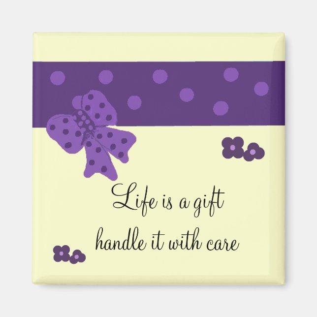 Inspirational Life Saming Magnet (Framsidan)