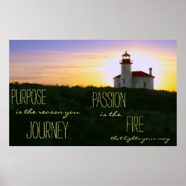 Inspirational Lighthouse Quote Poster