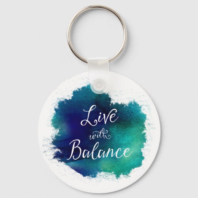 Inspirational Live med Balance Nyckelring (Framsida)