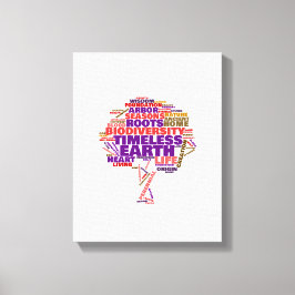 Inspirational Livets träd Märkre Cloud Canvastryck