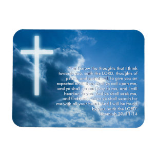 Inspirational Magnet - Jeremiah 29. 11-14