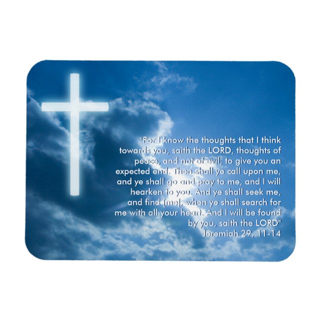 Inspirational Magnet - Jeremiah 29; 11-14 (Horisontell)