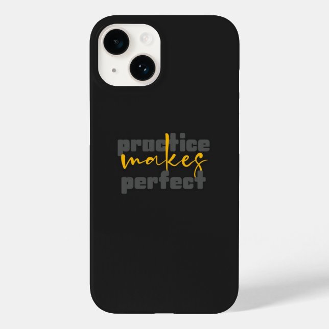 Inspirational Matte Black iPhone 14 Case  (Baksida)