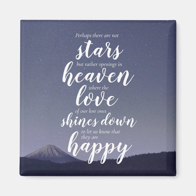 Inspirational Memorial Quote Magnet (Framsidan)
