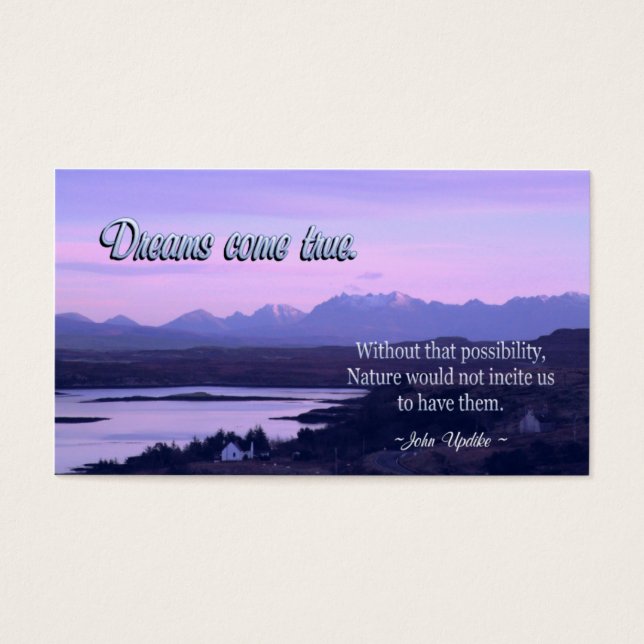 Inspirational Mini CARDS Visitkort (Framsidan)