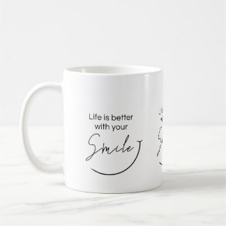 Inspirational Minimalist Typography Quote Gift Kaffemugg