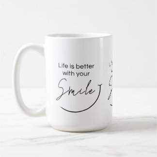 Inspirational Minimalist Typography Quote Gift Kaffemugg