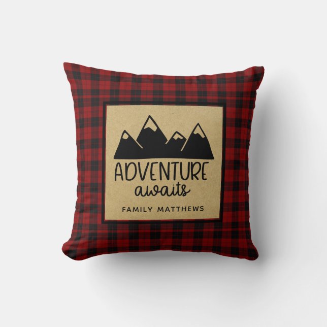 Inspirational Motivation Quote Lumberjack Buffalo Kudde (Framsida)