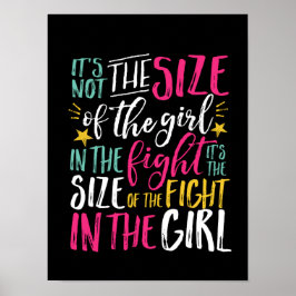 Inspirational Motivation Quote Strong Woman Girl Poster