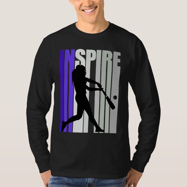 Inspirational Motivational Baseball Instructor Tea T Shirt (Framsida)