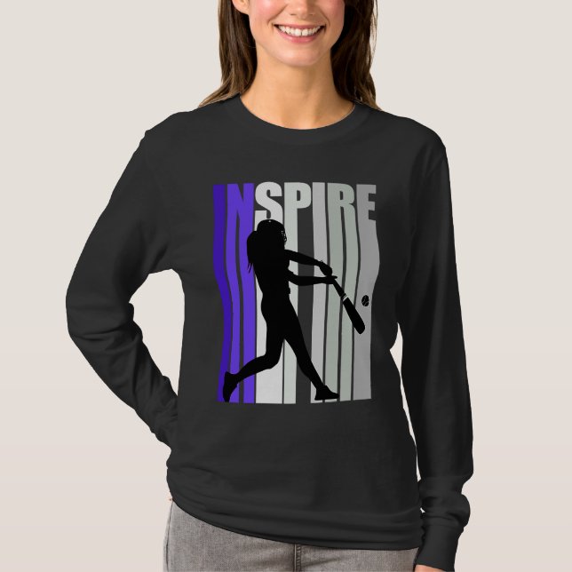 Inspirational Motivational Baseball Instructor Tea T Shirt (Framsida)