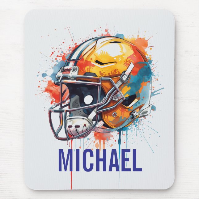 Inspirational Motivational Football Helmet Name Musmatta (Framsidan)