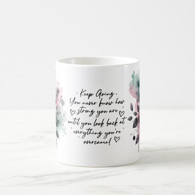 Inspirational Motivational Quote Träd Coffee Mugg (Center)