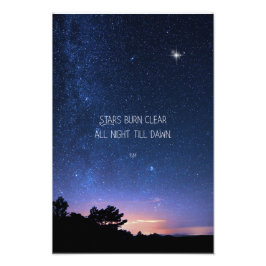 Inspirational Motivational Rumi Quote Stars Fototryck