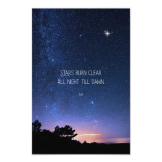 Inspirational Motivational Rumi Quote Stars Fototryck