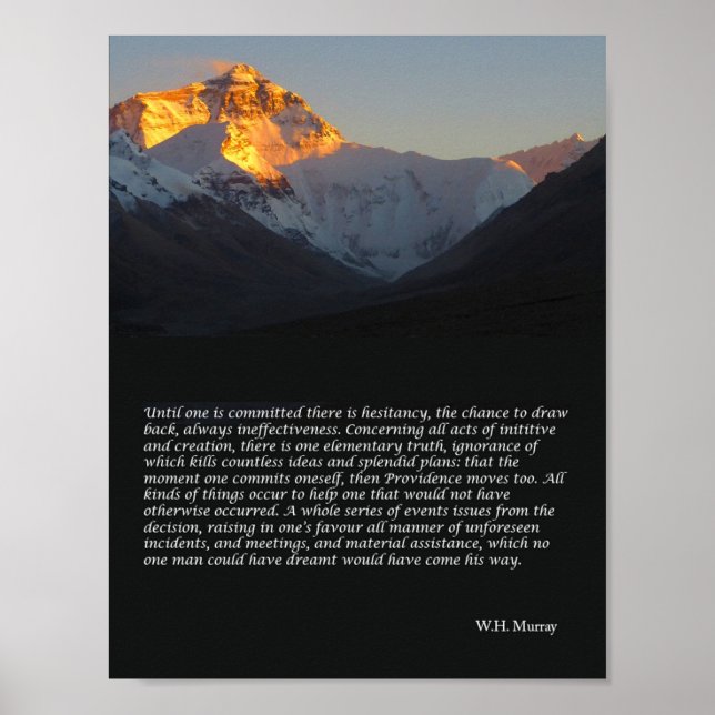 Inspirational Mount Everest Poster (Framsidan)