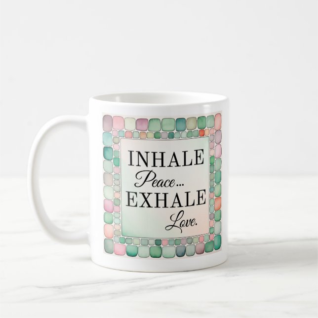 Inspirational Mugg | Inhale Peace (Vänster)
