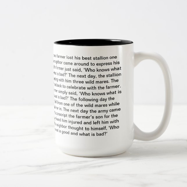 Inspirational Mugg - The Horse (Höger)