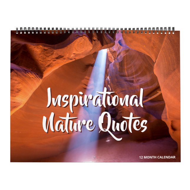 Inspirational Nature Quotes Calendar Kalender (Omslag)