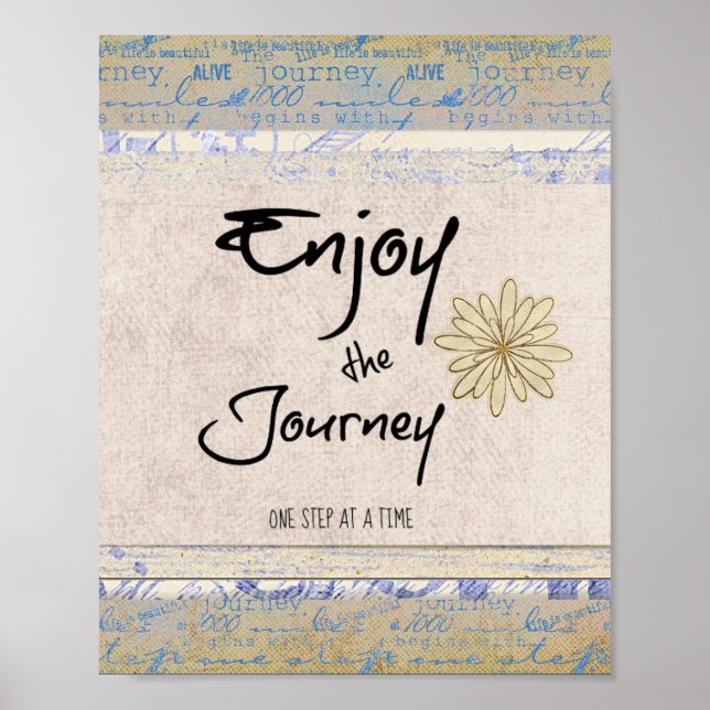 Inspirational Njoy the Journey Quote Poster (Framsidan)