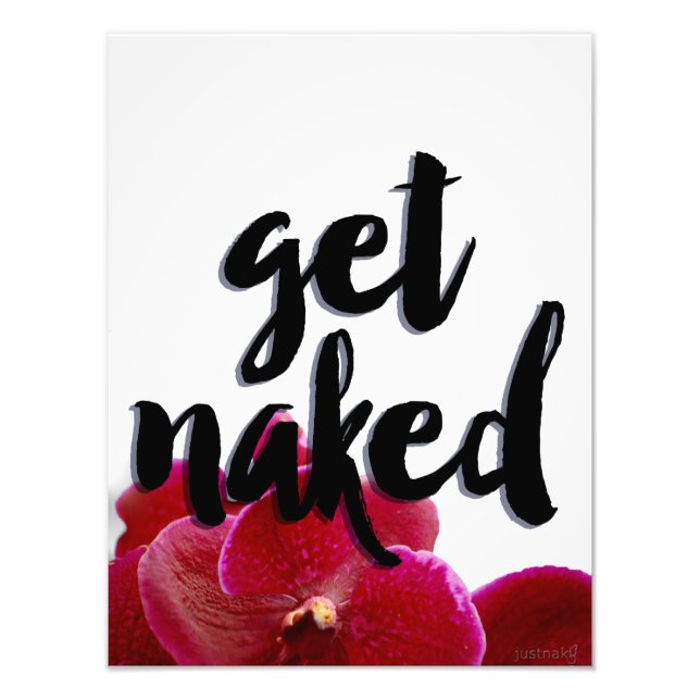 Inspirational Orchid Bathroom Art Fototryck (Framsidan)