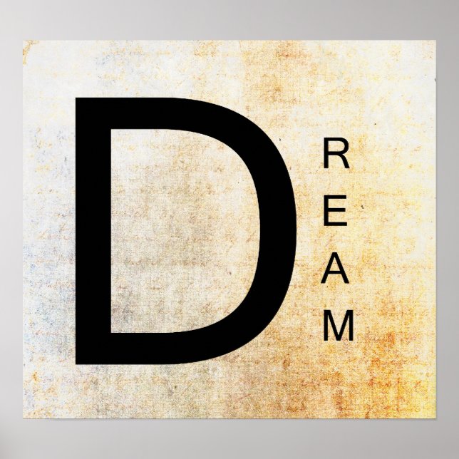 Inspirational Ord Art- Dream Poster (Framsidan)