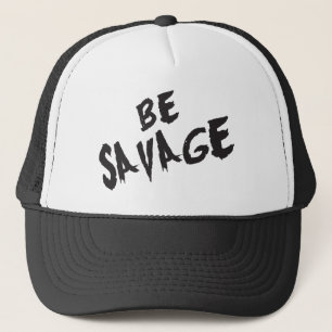 Inspirational Ord - BE Savage - Gym Motivational Keps