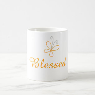 Inspirational Ord Blank med Butterfly Kaffemugg
