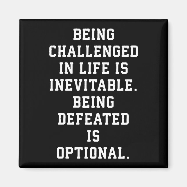 Inspirational Ord - Challenge vs Defeat Magnet (Framsidan)