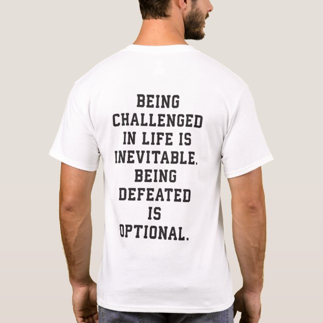 Inspirational Ord - Challenge vs Defeat Tee (Baksida)