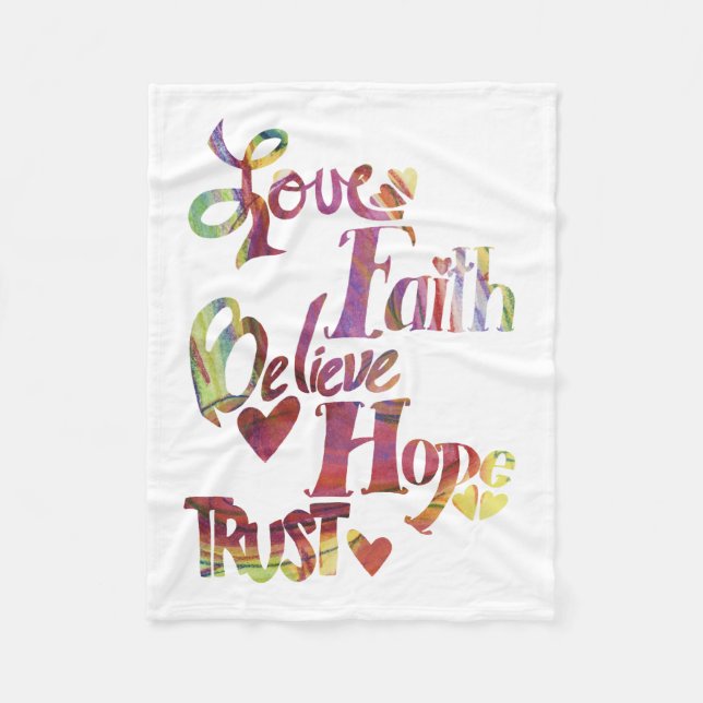 Inspirational Ord Chemo Blanket Fleecefilt (Framsidan)