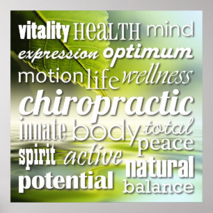 Inspirational Ord - Chiropraktic Poster