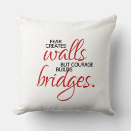 Inspirational Ord Courage Bygger Bridges Kudde