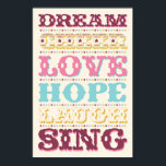 Inspirational Ord/ Dream/ Kärlek/ Hope Poster<br><div class="desc">Inspirationell Ord!</div>