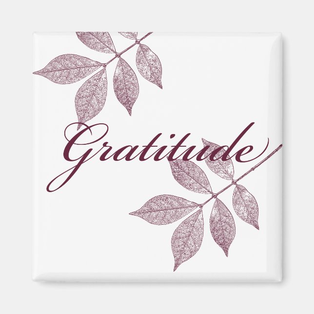 Inspirational Ord Gratitude Magnet (Framsidan)