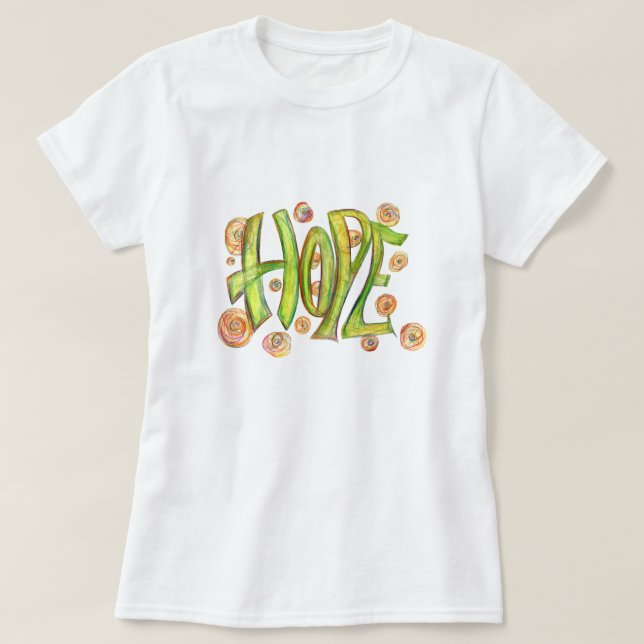 Inspirational Ord Hope Art Shirt Tee (Design framsida)