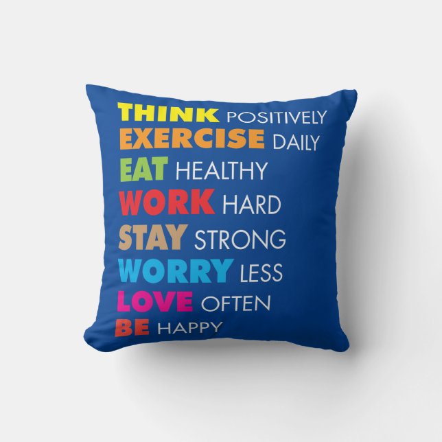 Inspirational Ord - Motivational Kudde (Framsida)