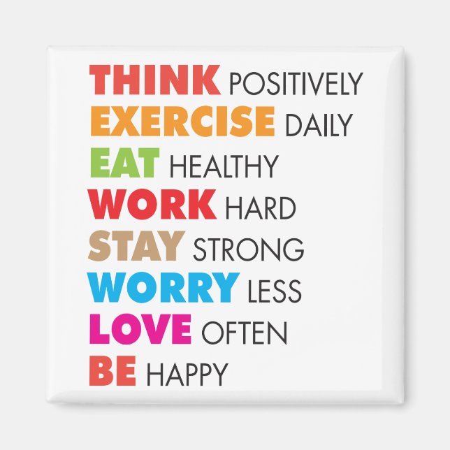 Inspirational Ord - Motivational Magnet (Framsidan)
