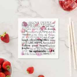 Inspirational Ord Ro Petals Pappersservett