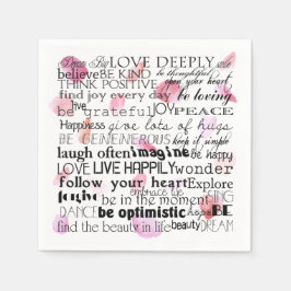 Inspirational Ord Ro Petals Pappersservett