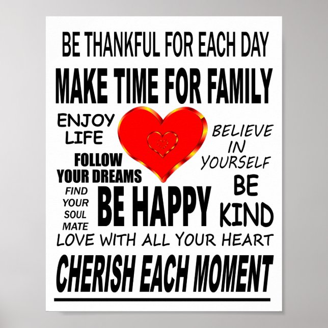 Inspirational Ord to Live by Poster (Framsidan)