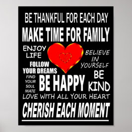 Inspirational Ord to Live by Poster