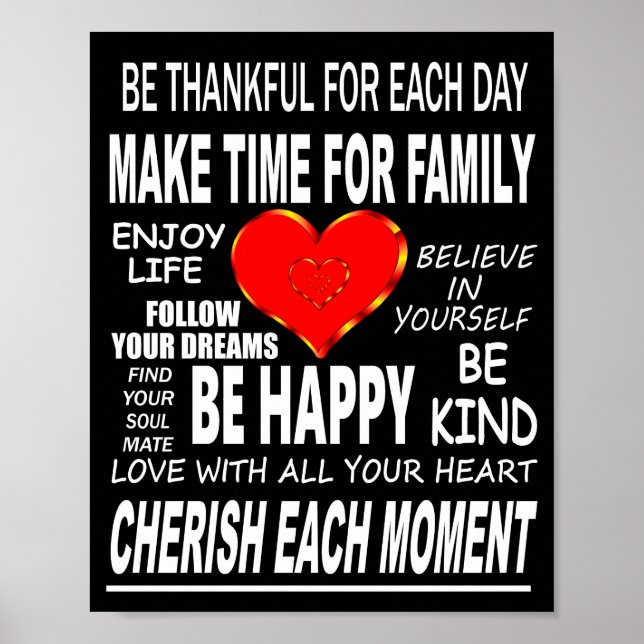 Inspirational Ord to Live by Poster (Framsidan)