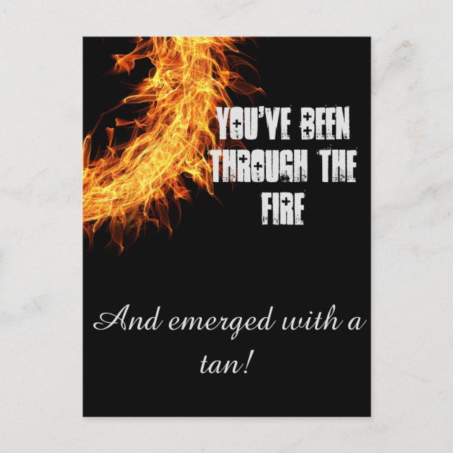 Inspirational-överlevandemeddelande Vykort (Framsida)