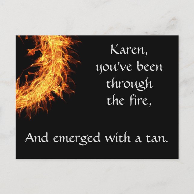 Inspirational-överlevandemeddelande Vykort (Framsida)