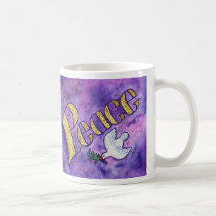 Inspirational Peace Ord Art Kaffe koppar