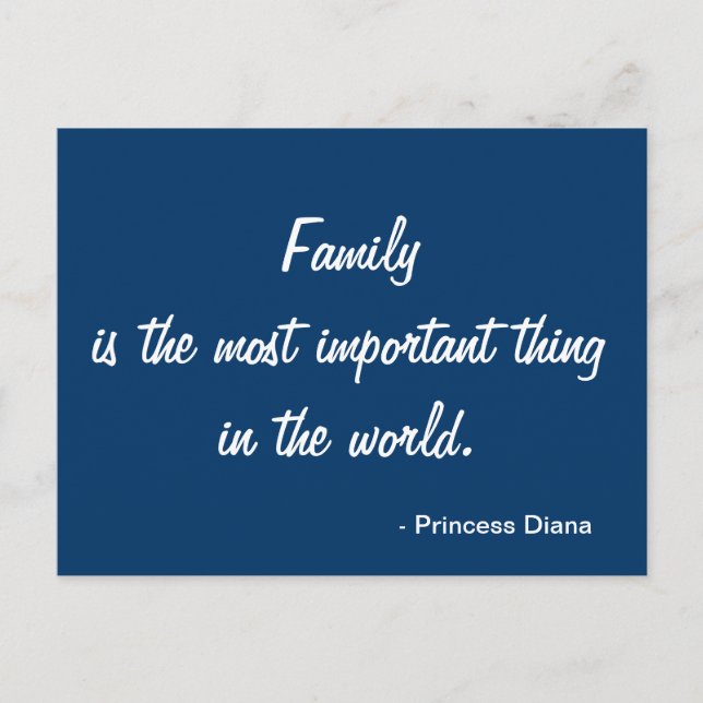 Inspirational Postcard - Familj Vykort (Framsida)