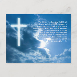 Inspirational Postcard Jeremiah 29; 11-14 Vykort